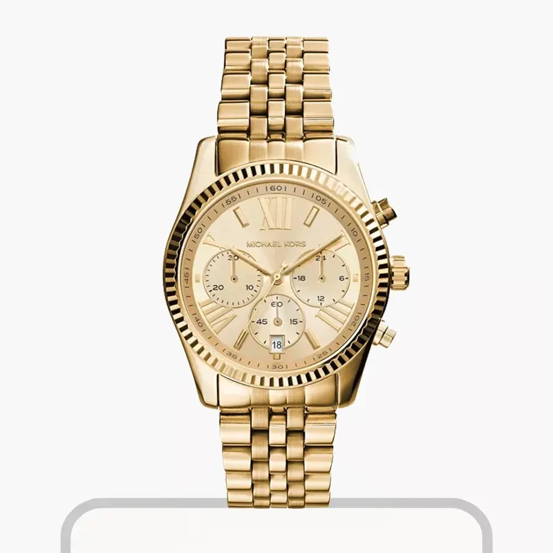 Michael Kors Lexington Gold-Tone Ladies Watch- MK5556